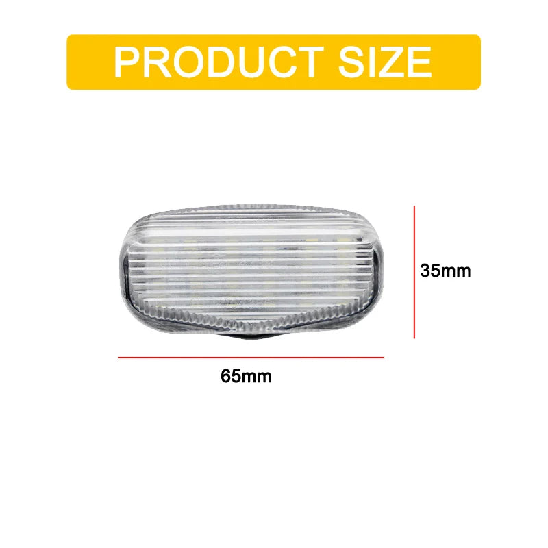 12V LED Number Plate Lamp For Honda XR-V XRV 2015 2016 2017 2018 2019 2020 White License Plate Light Assembly
