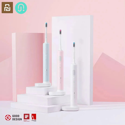 Dr.BEI Sonic Electric Toothbrush C1 IPX7 Level Waterproof Wireless Induction Charging 20 Days Standby with 2pcs Toothbrush Head