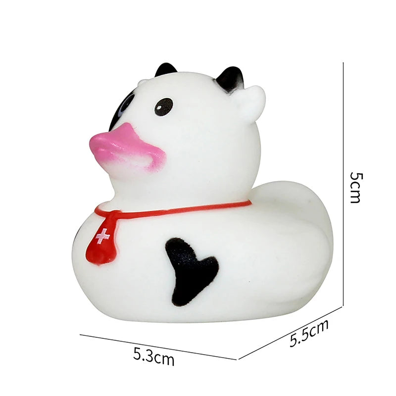 Creative Cute Sports Duck Toys Baby Bath Toys Rubber Ducks Summer Beach Pool Activity Floating Ducks Children Birthday Gifts