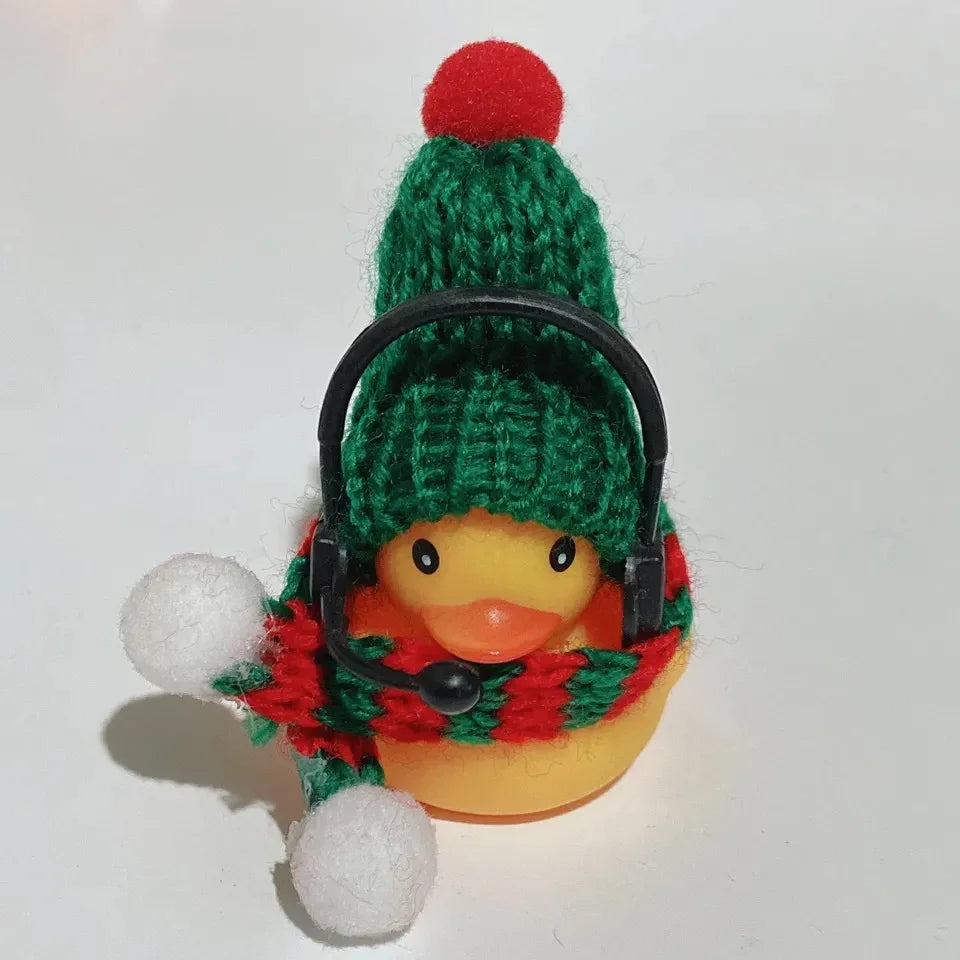 Mini Yellow Car Duck Rubber for Car Accessories Dashboard Toy Small Duck Car Decoration Interior Cute Ornaments