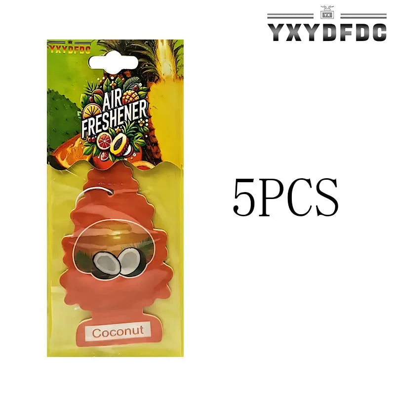 YXYDFDC Car Air Freshener Natural scented tea paper Auto Hanging perfume fragrance christmas tree car accessories interior