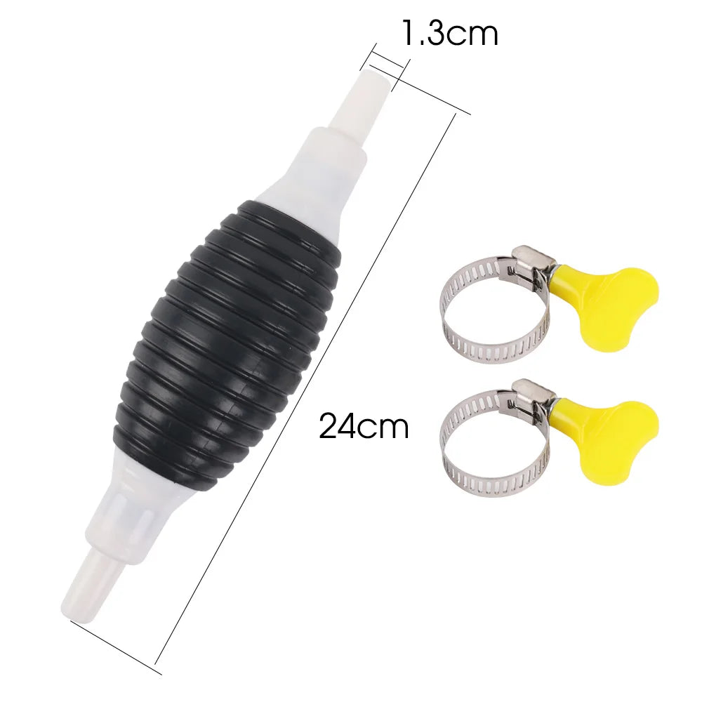 Universal Car Emergency Fuel Extractor Siphon Hose Manual Pressurised Self-priming Fuel Pump Car Engine Fuel Diesel Accessories
