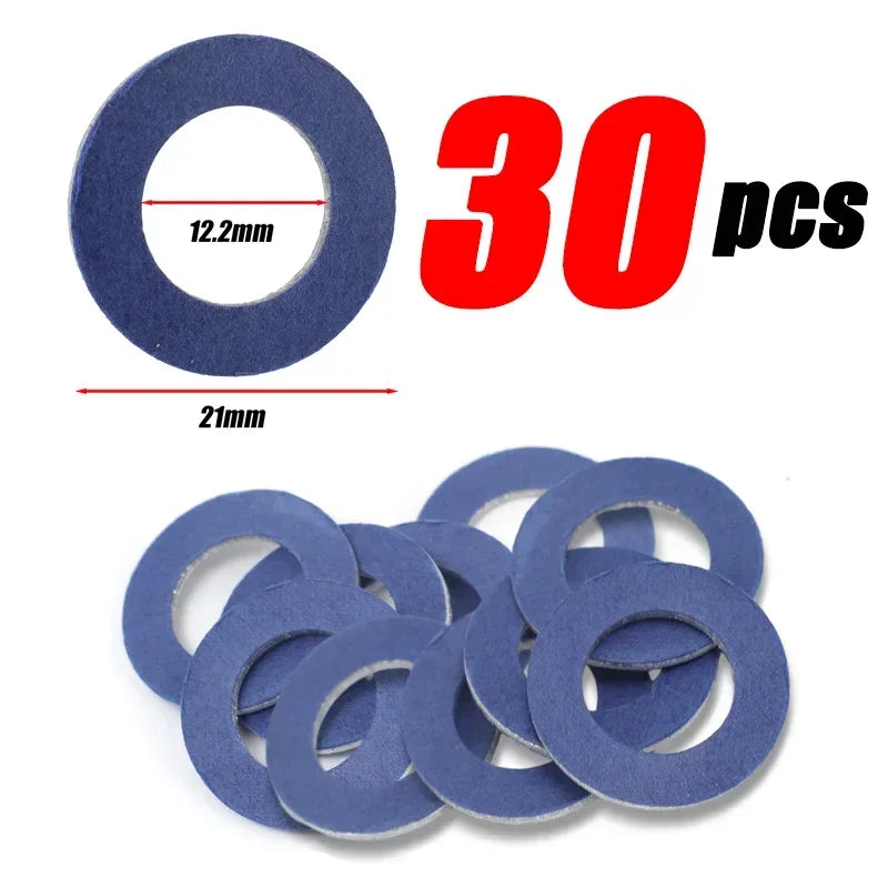 Car Screw Gasket for Toyota Cars Engine Seal Aluminum Oil Drain Plug Screws Washers Wear Part Automotive Replacement Accessories
