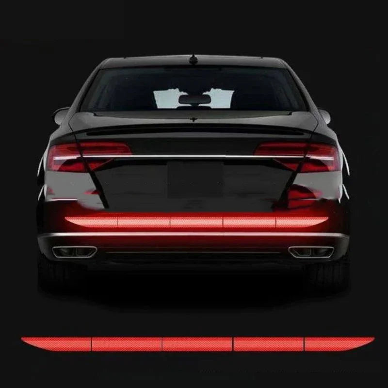 Car Trunk Reflector Sticker Night Safety Warning Tape Strips Anti Collision Car Reflective Stickers Auto Decoration Accessories