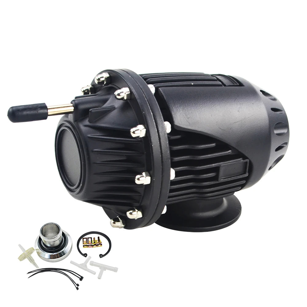VR - UNIVERSAL BLOW OFF VALVE BOV SUPER SQV 4 IV SSQV 4 IV (Black or Silver) With PQY Sticker VR5730-MB