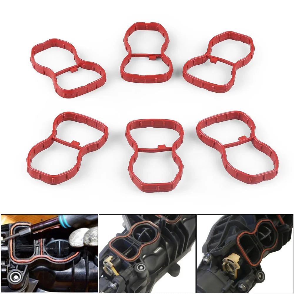 Intake Manifold Swirl Flap Blanking Plug Gasket Set Kit for BMW N57N N57Z 3.0d