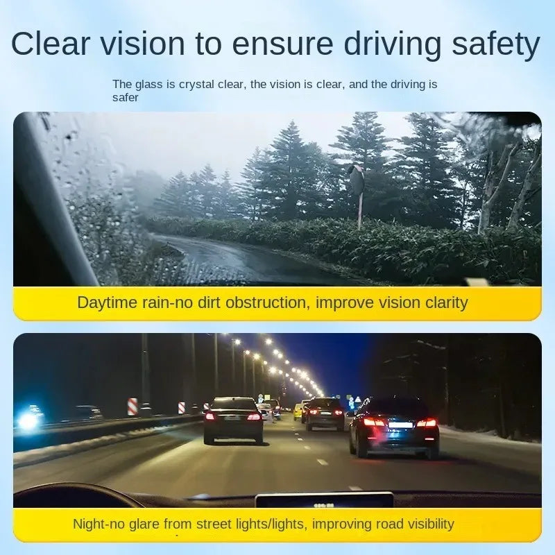 150ml Car Glass Oil Film Cleaning Agent Glass Coating Remover Paste Waterproof Anti-Glare Glass Window Cleaner Cream with Sponge