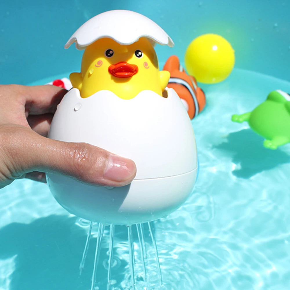 Baby Bathing Toy Kids Cute Duck Penguin Egg Water Spray Sprinkler Bathroom Sprinkling Shower Swimming Water Toys Kids Gift