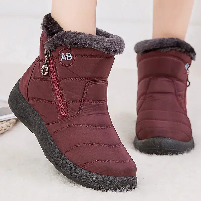 2024 New Waterproof Women Boots Winter Snow Boots for Women Winter Shoes Daily Casual Lightweight Cotton Shoes Ankle Botas Mujer