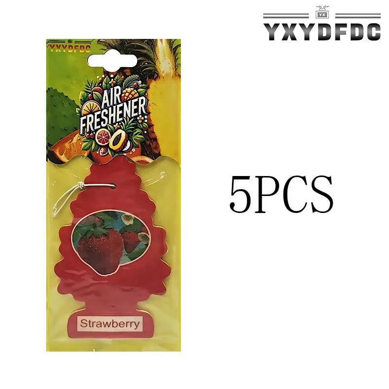 YXYDFDC Car Air Freshener Natural scented tea paper Auto Hanging perfume fragrance christmas tree car accessories interior