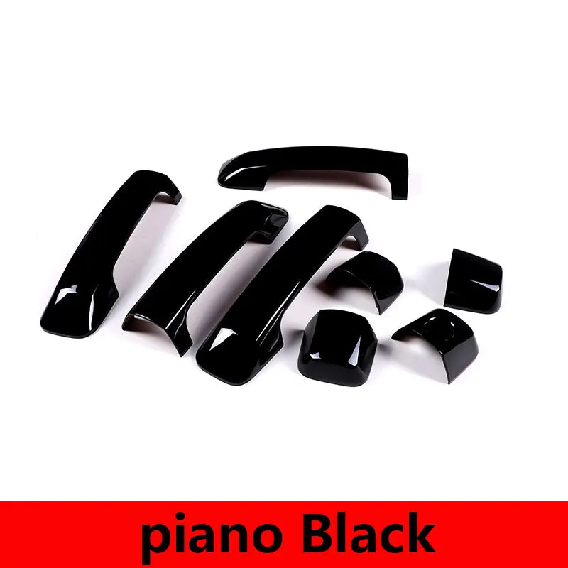 For Toyota Tundra 2007-2021 Sequoia 2008-2020 ABS Silver/Carbon Fiber/Black Car Door Handle Cover Trim Sticker Car Accessories