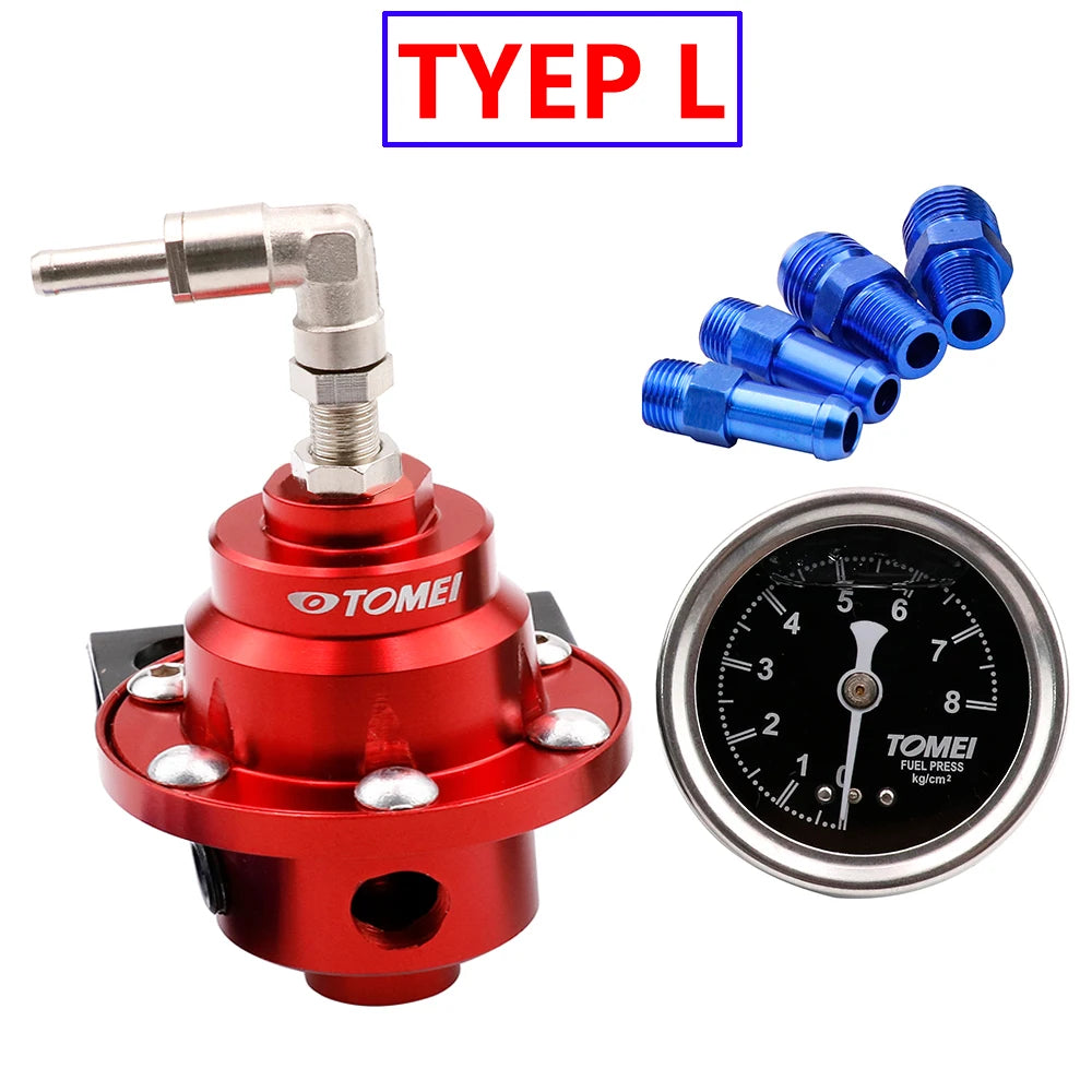 Original Adjustable Racing Fuel Pressure Regulator With gauge and instructions