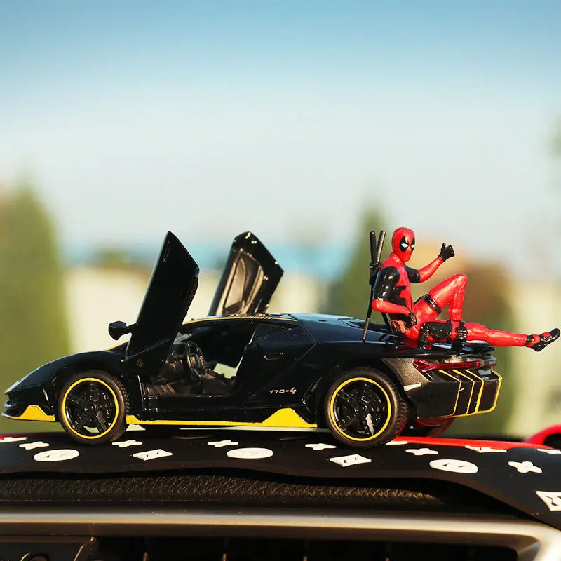 10 Styles Optional Car Interior X-man Deadpool Auto Dashboard Rearview Mirror Decoration Figure Humorous Funny Anime Gifts