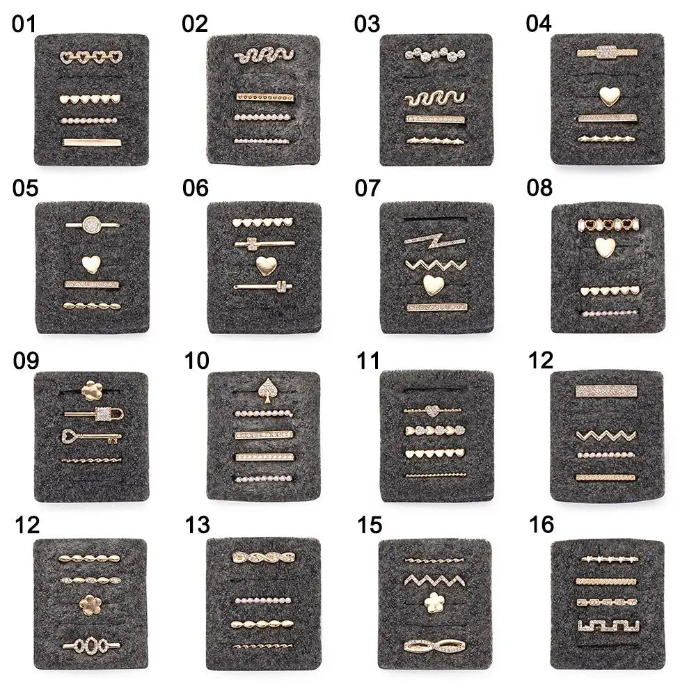 Metal Diamond Bracelet For Apple Watch Band Wristbelt Charms Watch Band Ornament Decorative Ring For Smart Watch Band