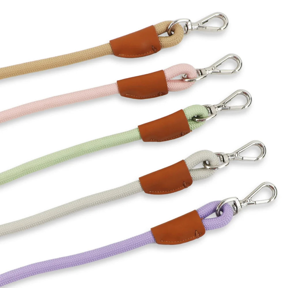 1.5M/2.1M Medium Big Dog Leash Adjustable Slide Fastener Buckle Easy and Convenient Nylon P Type Training Leash for Large Dogs