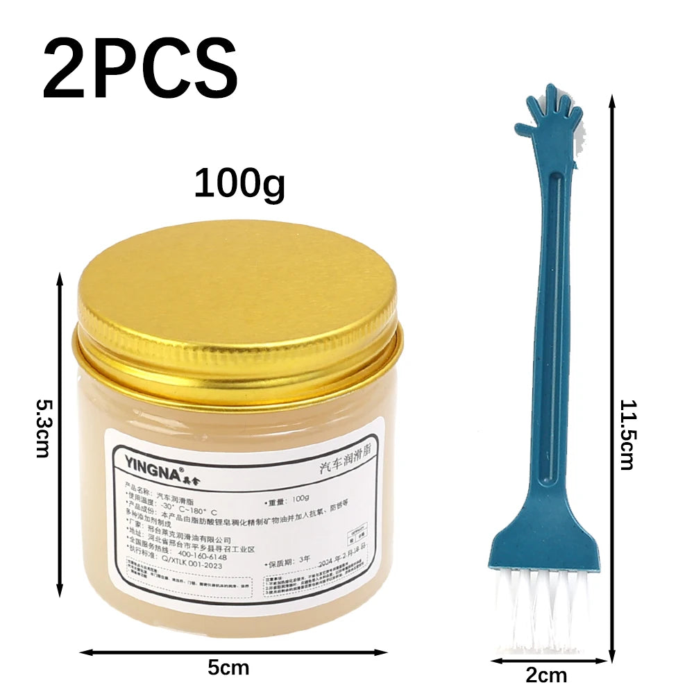 Car Lubricating Grease Set Lithium Track Abnormal Noise Antirust Oil White Mechanical Maintenance Gear Bearing Oil Grease Kit