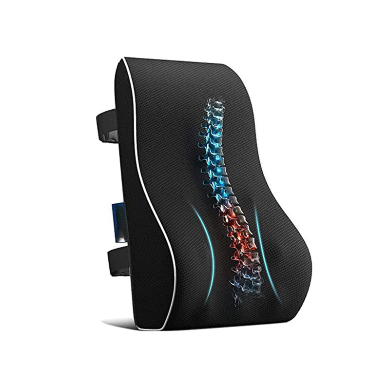 Memory Foam Lumbar Support Pillow Non-Slip Car Seat Lumbar Cushion To Relieve Back Pain Comfortable Back Support Pillow