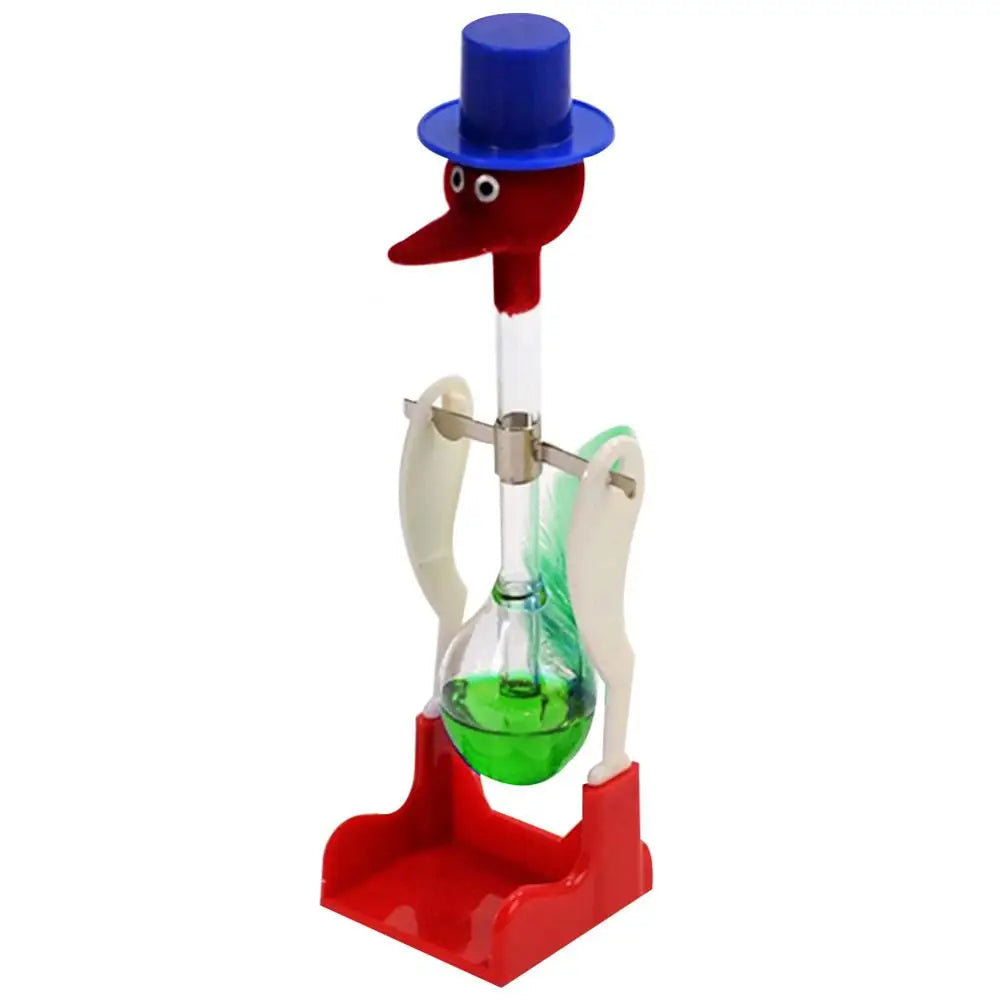 Creative Non-Stop Liquid Drinking Glass Lucky Bird Duck Bobbing Magic Prank Toy Balance Bird Drinking Water Bird Crafts Decor