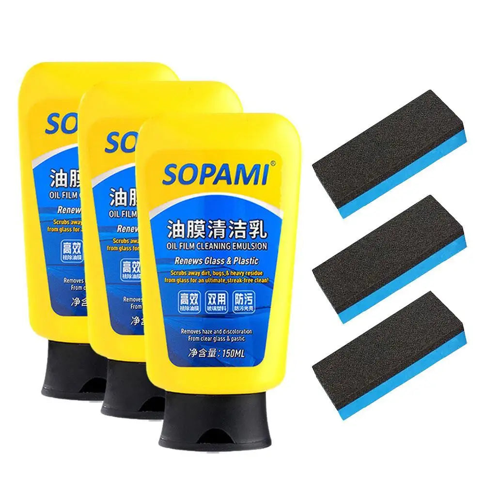 150ml Sopami Car Coating Spray, Sopami Oil Film Cleaning Emulsion Car Polish Car Polish Renovator Wash Waterless Protection Care