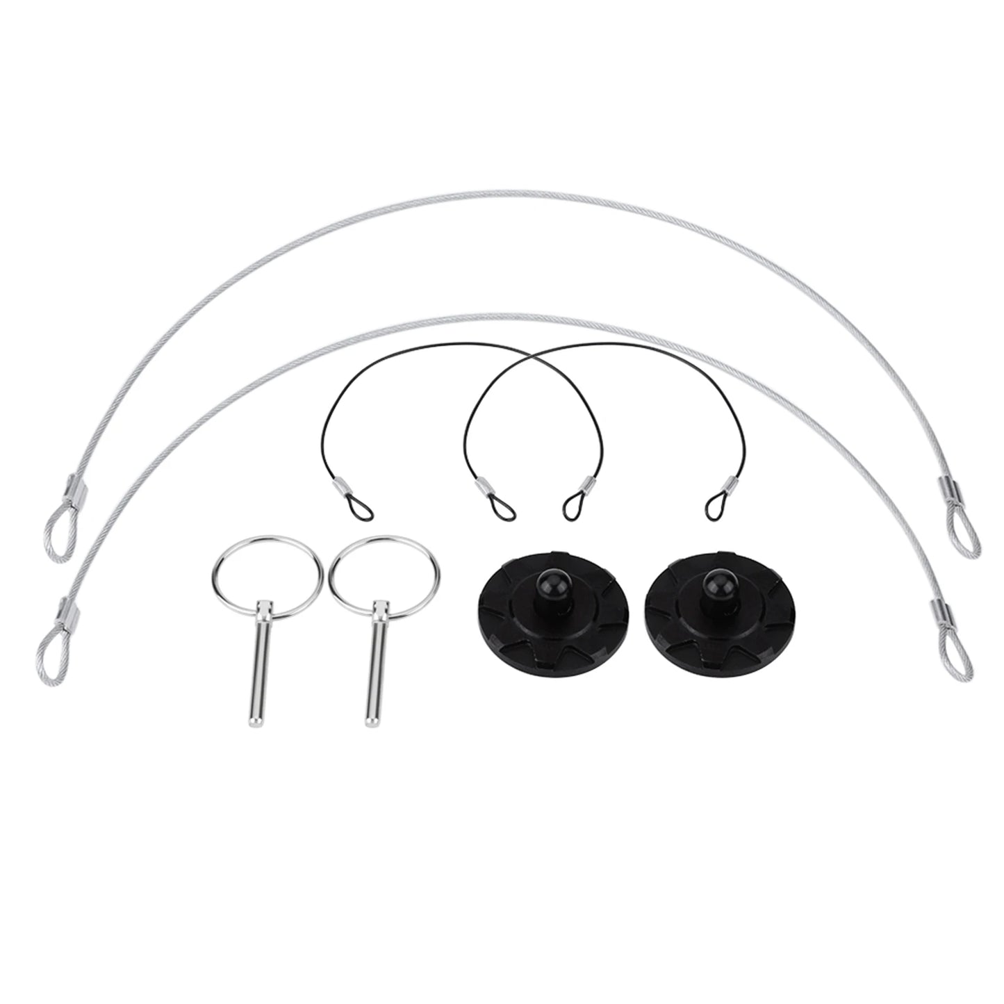 2pcs Universal CNC Billet Aluminum Racing Bonnet Hood Pin Latch Lock Appearance Kit