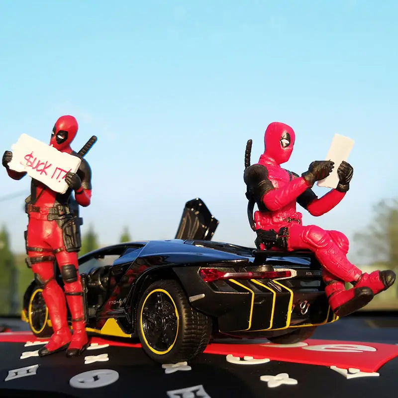 10 Styles Optional Car Interior X-man Deadpool Auto Dashboard Rearview Mirror Decoration Figure Humorous Funny Anime Gifts