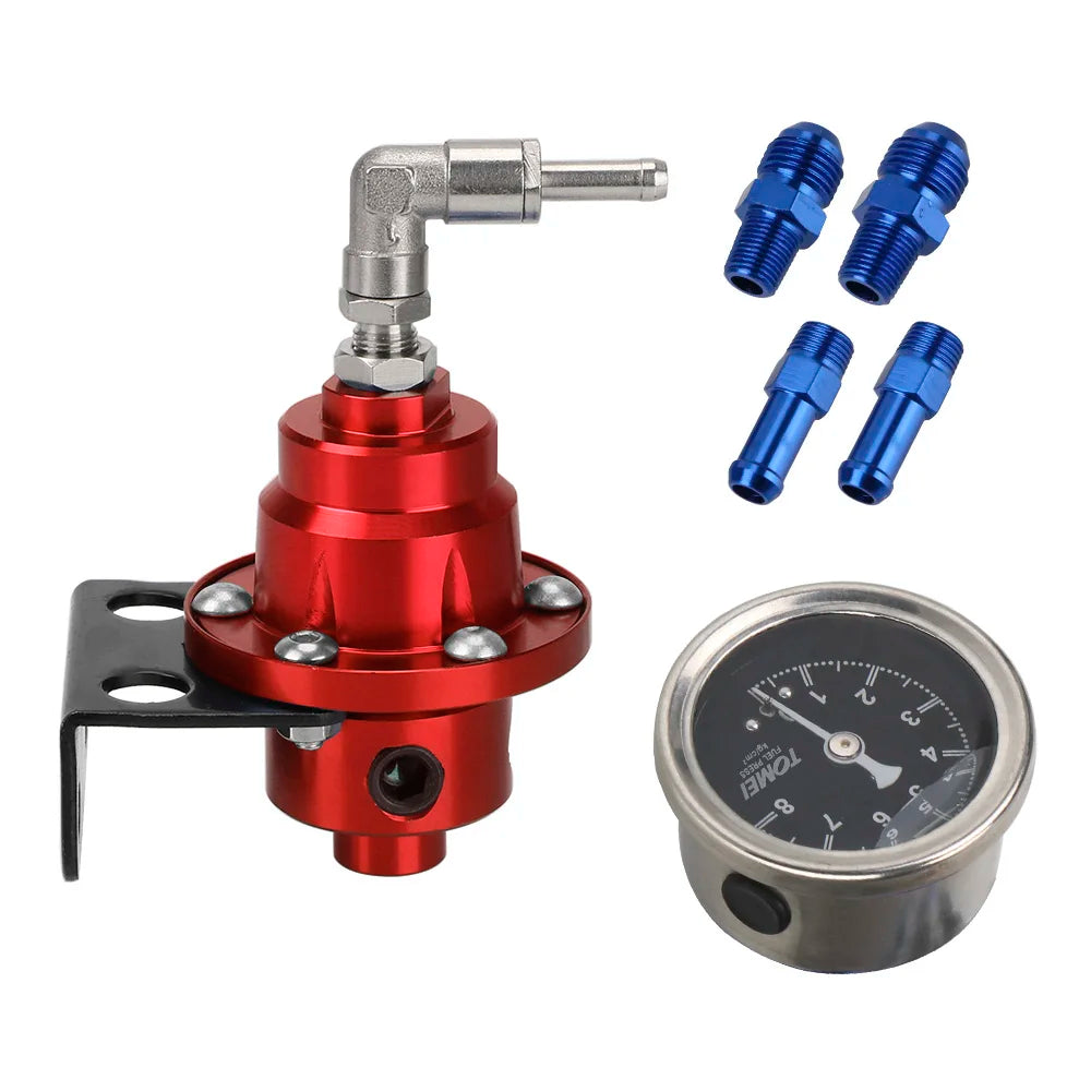 With Gauge Kit Universal Car Accessories Adjustable Fuel Pressure Regulator 7 Colors Vehicle Refitting fuel Supercharger