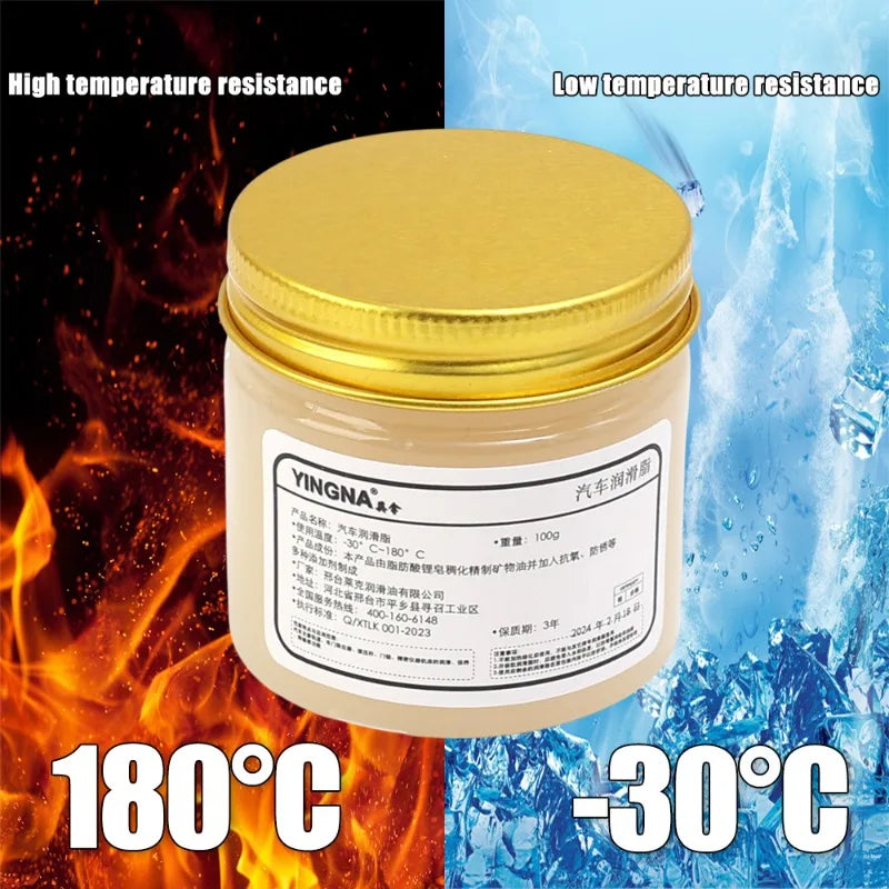 Car Lubricating Grease Set Lithium Track Abnormal Noise Antirust Oil White Mechanical Maintenance Gear Bearing Oil Grease Kit
