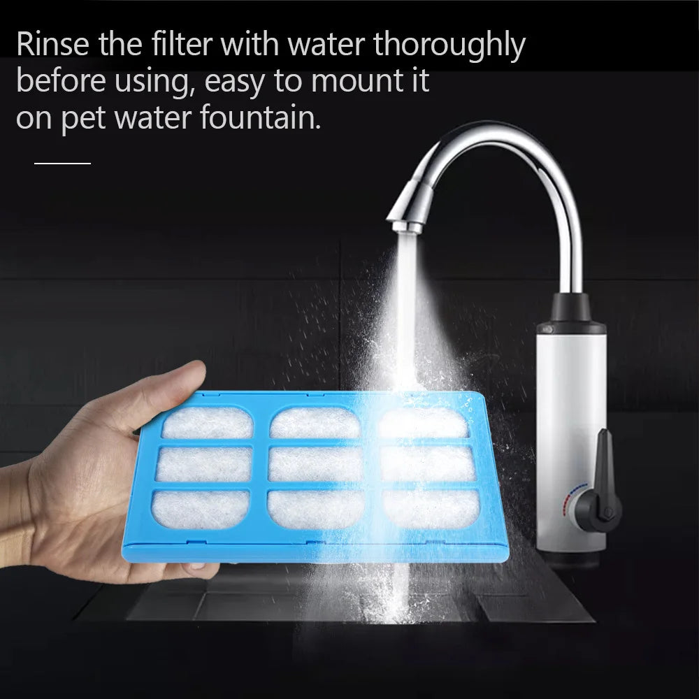 12 PCS Pet Water Fountain Filter Replacement Water Filter Cartridges Compatible with Cat Mate & Dog Mate Fountains