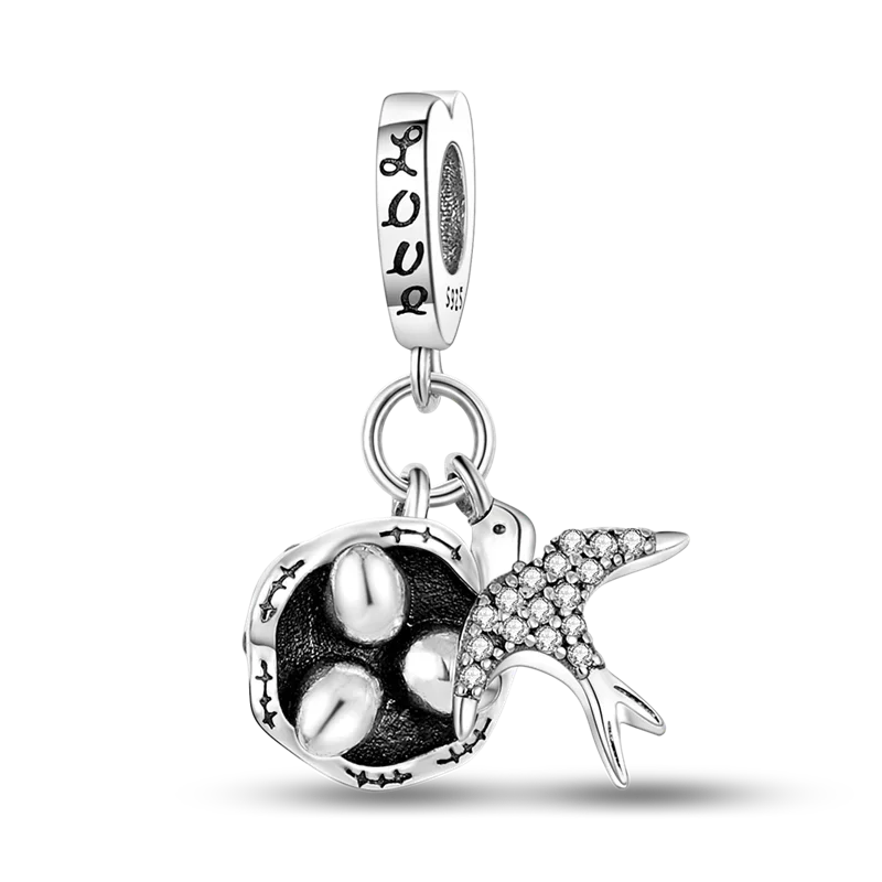 925 Silver Butterfly Cupid Charms Fit Pandora 925 Original Bracelet Charms Pendientes Mujer Necklace Charms for Jewelry Making