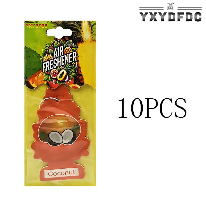YXYDFDC Car Air Freshener Natural scented tea paper Auto Hanging perfume fragrance christmas tree car accessories interior