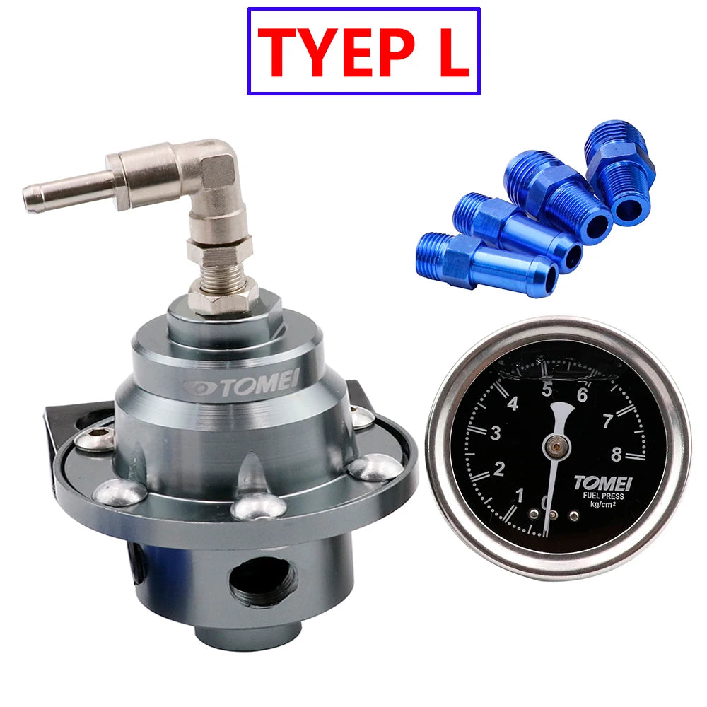 Original Adjustable Racing Fuel Pressure Regulator With gauge and instructions