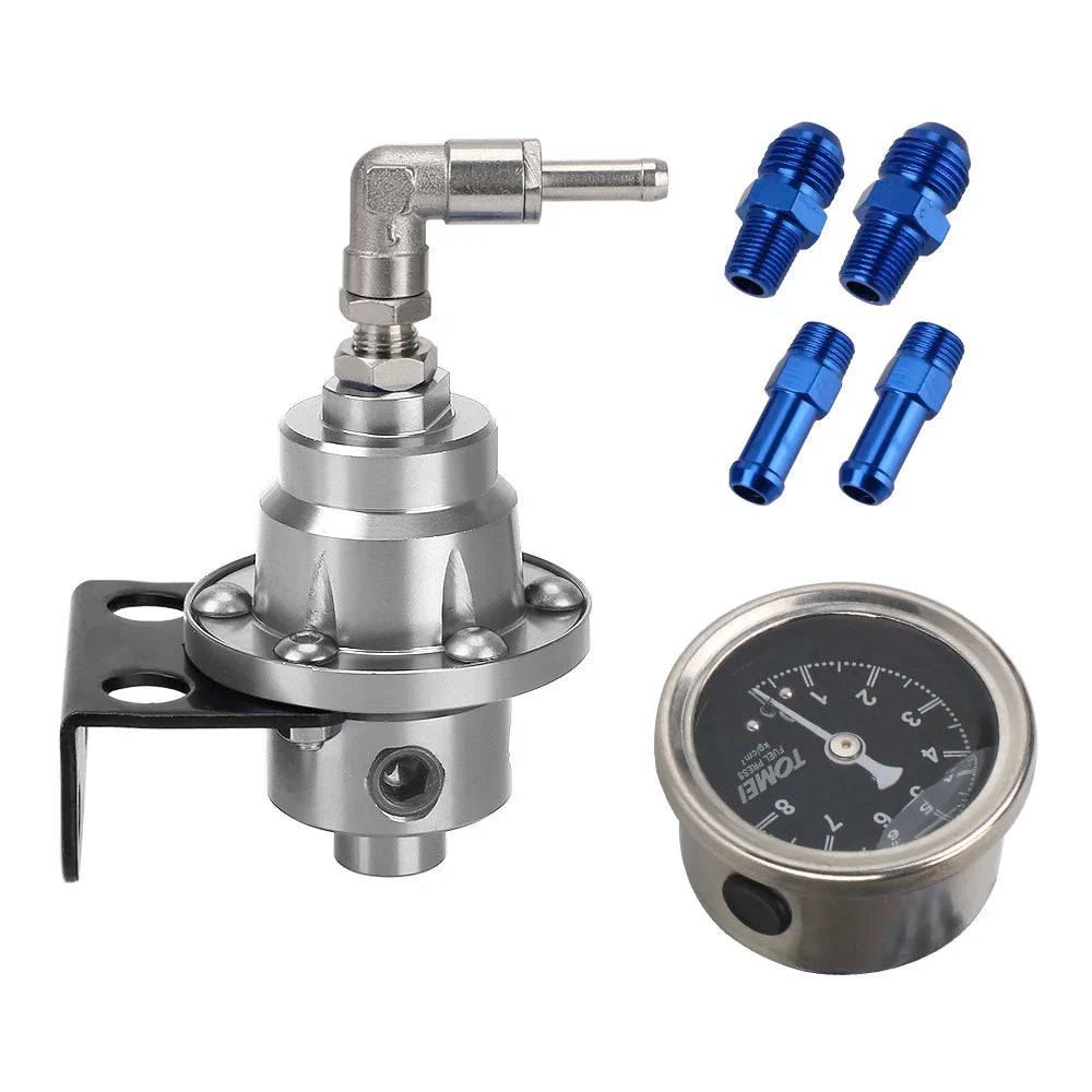 With Gauge Kit Universal Car Accessories Adjustable Fuel Pressure Regulator 7 Colors Vehicle Refitting fuel Supercharger