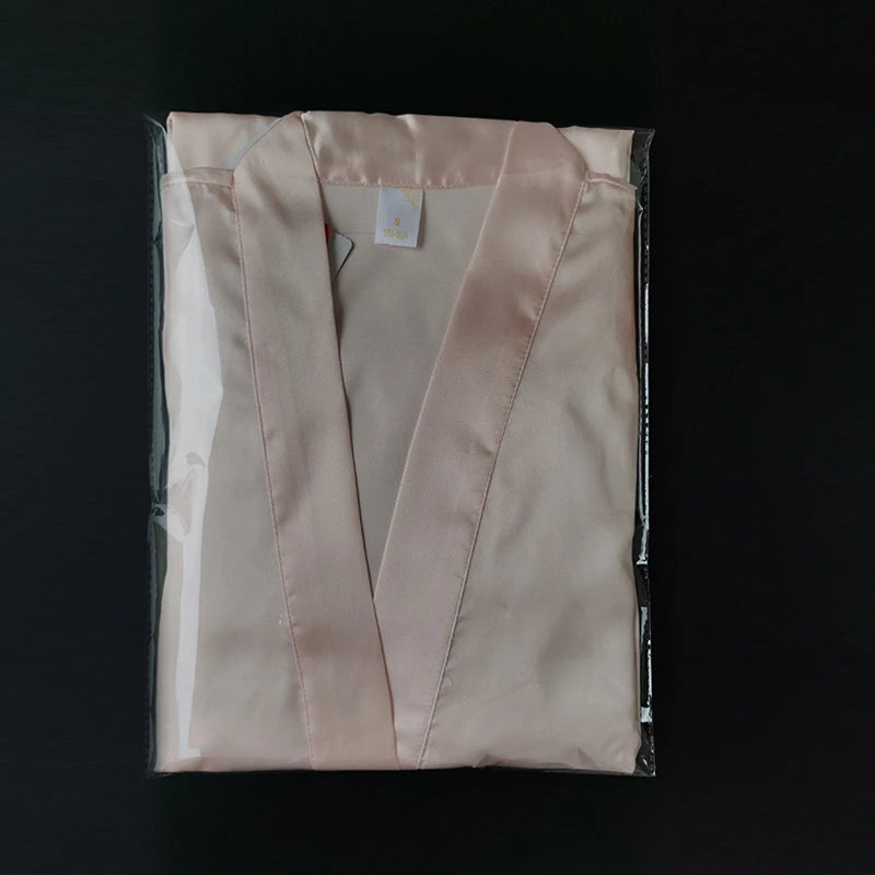 100pcs Poly Transparent Bag Opp Self Adhesive Plastic Bag For T Shirt Clothes Packaging Clear Storage Bag Wedding Gift Packaging