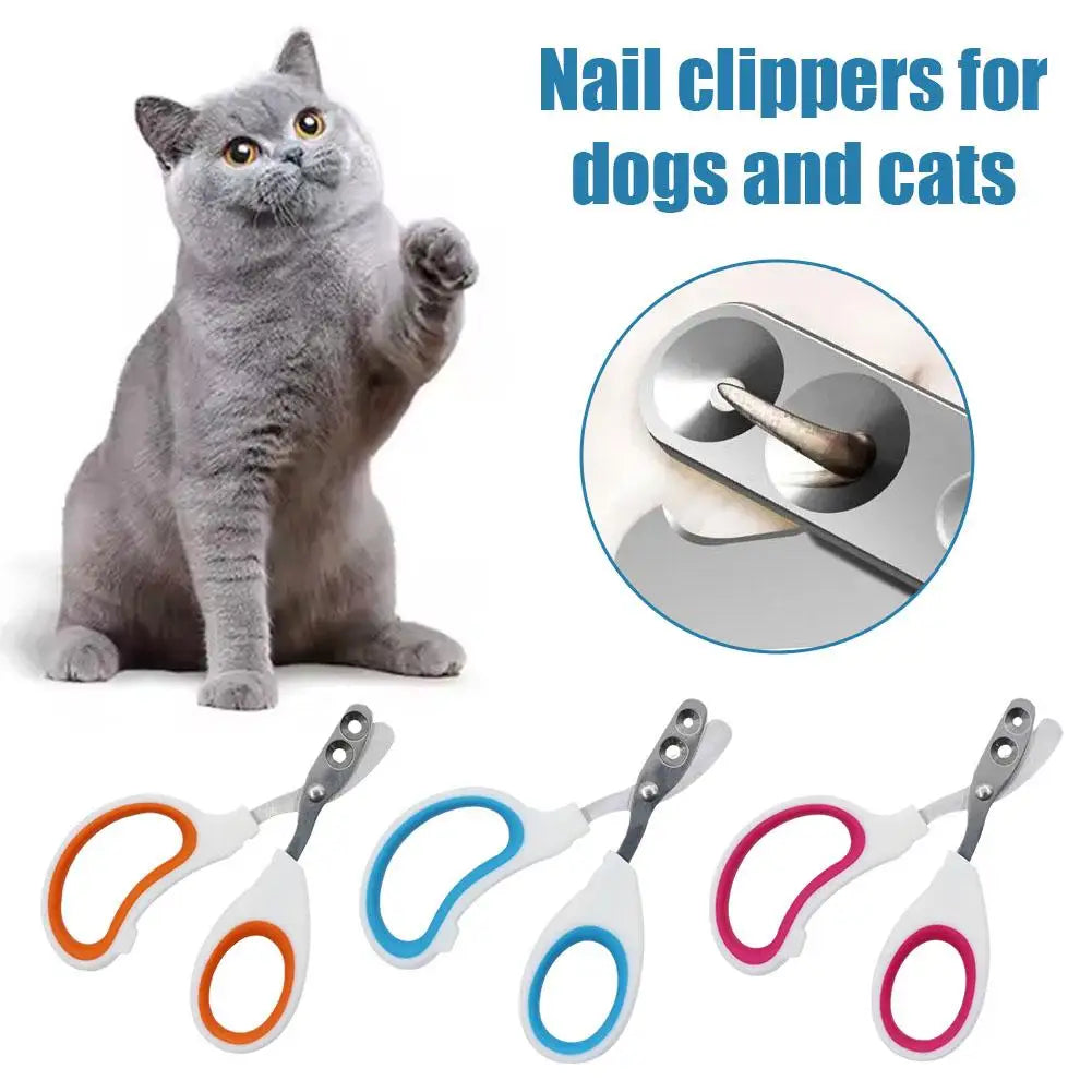 Cat Nail Clippers For Small Cat Dog Double-hole Puppy Claws Cutter Pet Nail Grooming Clippers Trimmer Cat Claw Scissors G7G8