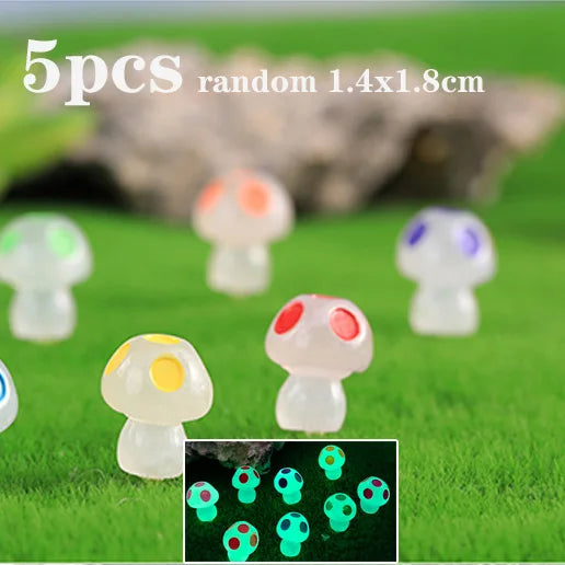 5pcs Miniature Animals Chick Sheep Turtle Puppy Fairy Garden Toy Aquarium Decoration Duck DIY Handicraft Accessories 1-3cm