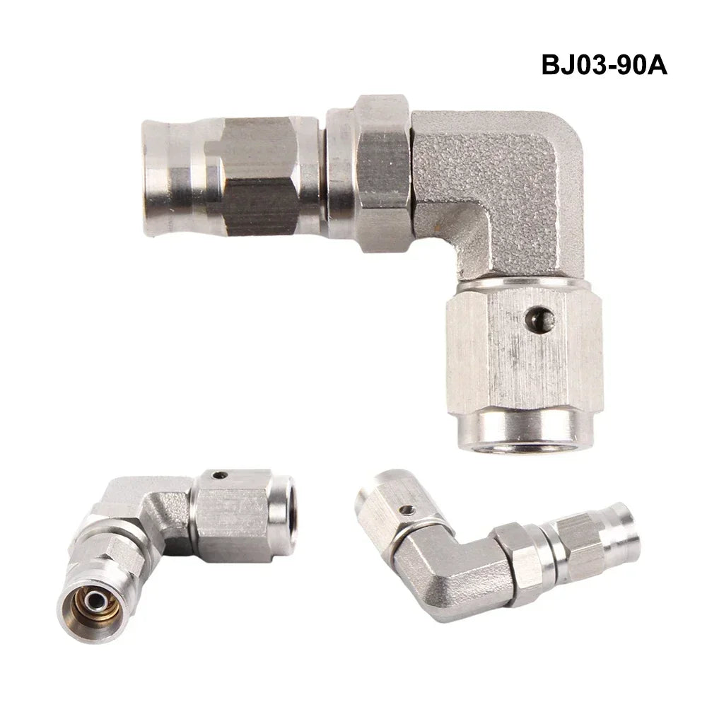 1PC Stainless Steel AN3 to AN -3 Straight Brake Swivel Hose End banjo Fitting 3/8-24