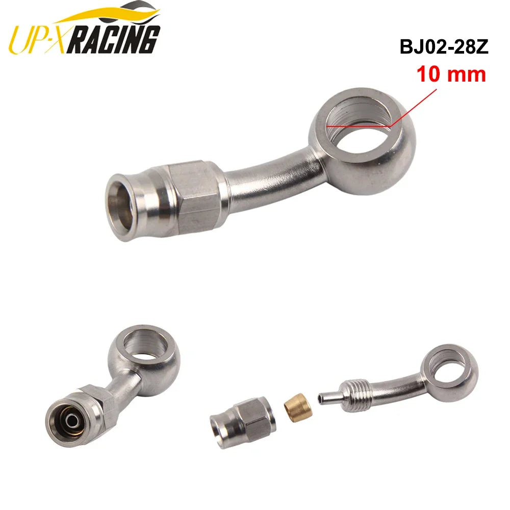 1PC Stainless Steel AN3 to AN -3 Straight Brake Swivel Hose Ends Car Fitting