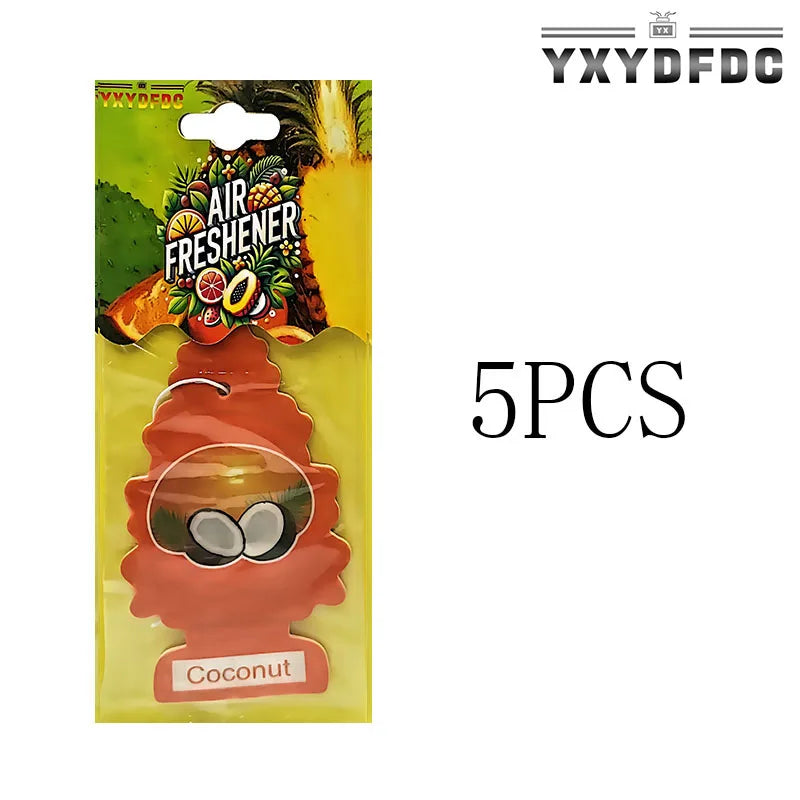 YXYDFDC Car Air Freshener Natural scented tea paper Auto Hanging perfume fragrance christmas tree car accessories interior