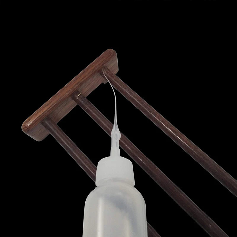 100Pcs Glue Micro-Tips Plastic Glue Bottle 502 Glue Rubber Hose Rubber Drip Tube Mouse Tail Dispensing Needle Dispensing Hose