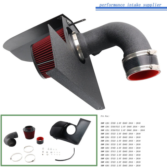 High performance Intake Induction Air Filter Kit  For BMW 120i/220i/230i/320i F2X F3X B48 2.0T engine 2016+