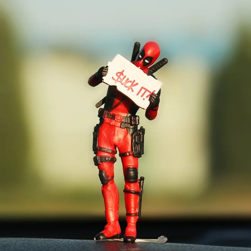 10 Styles Optional Car Interior X-man Deadpool Auto Dashboard Rearview Mirror Decoration Figure Humorous Funny Anime Gifts