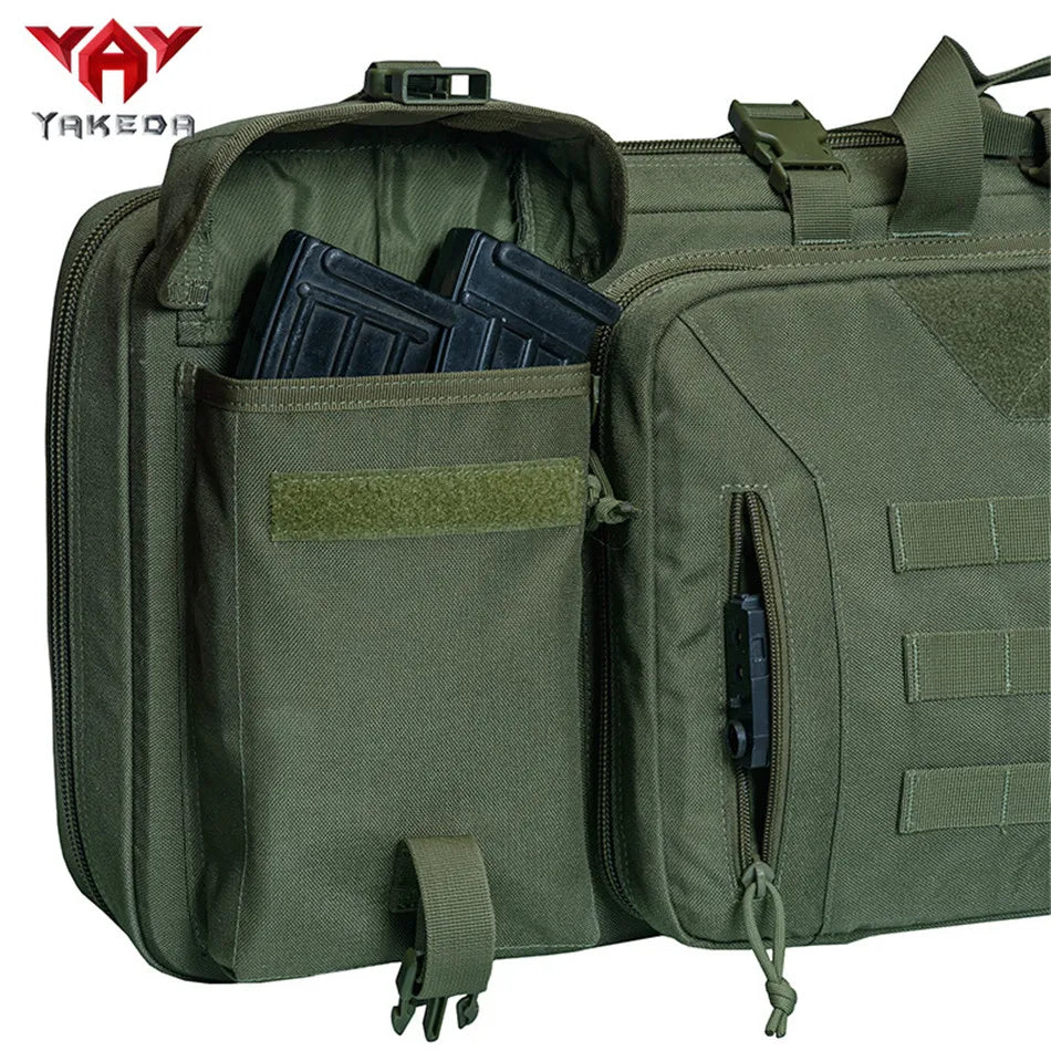 YAKEDA 1000D Multifunctional Tactical Gun Bag 36inch Backpack Handbag Camouflage Double Shoulder Waterproof Fishing Backpack