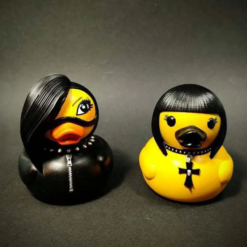 Duck Statue Indoor Gothic Sculpture Punk Animal Figurine Resin Statues Desk Decor Collectible Figurines Satan Duck Decoration