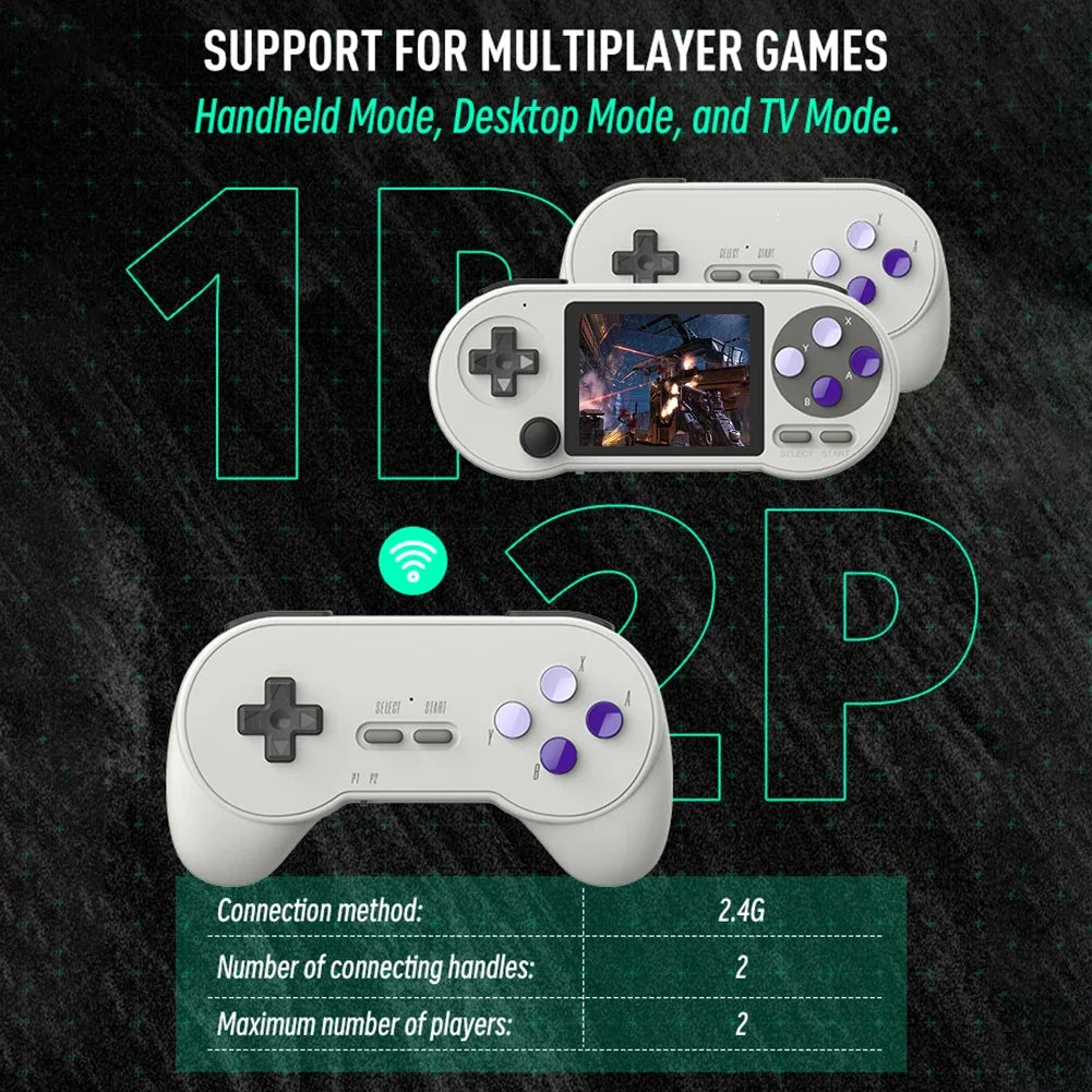 1/2PCS 2.4G Wireless Game Controller for DATA FROG SF2000 3.5” Retro Handheld Game Console Wireless Gamepad Gaming Accessories
