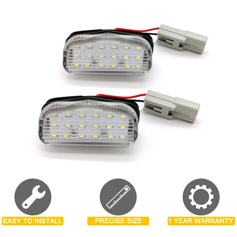 12V LED Number Plate Lamp For Honda XR-V XRV 2015 2016 2017 2018 2019 2020 White License Plate Light Assembly