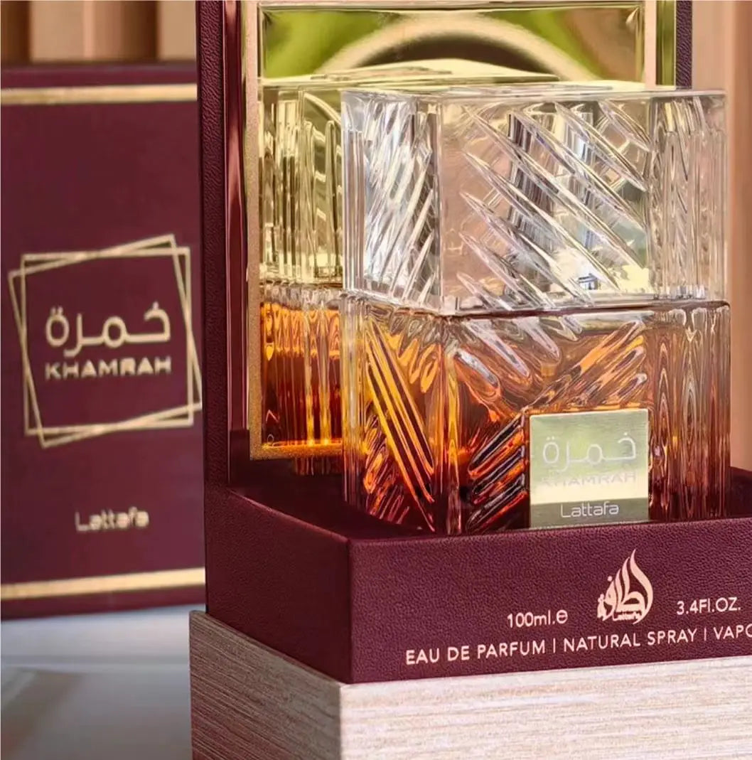Lattafa Khamrah Dukhan Eau de Parfum Spray 100ml Original Arab Perfumes High Quality Lasting Oriental Perfume Cologne Makeup
