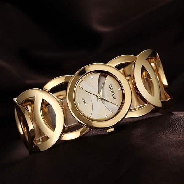 Alloy Band Rhinestone Women Watch Japan Quartz Movement