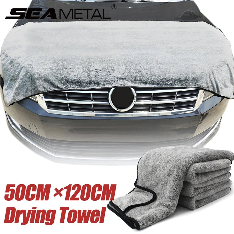 Car Wash High End Microfiber Towel Car Cleaning Drying Cloth Hemming Car Care Cloth Detailing Wash Towel