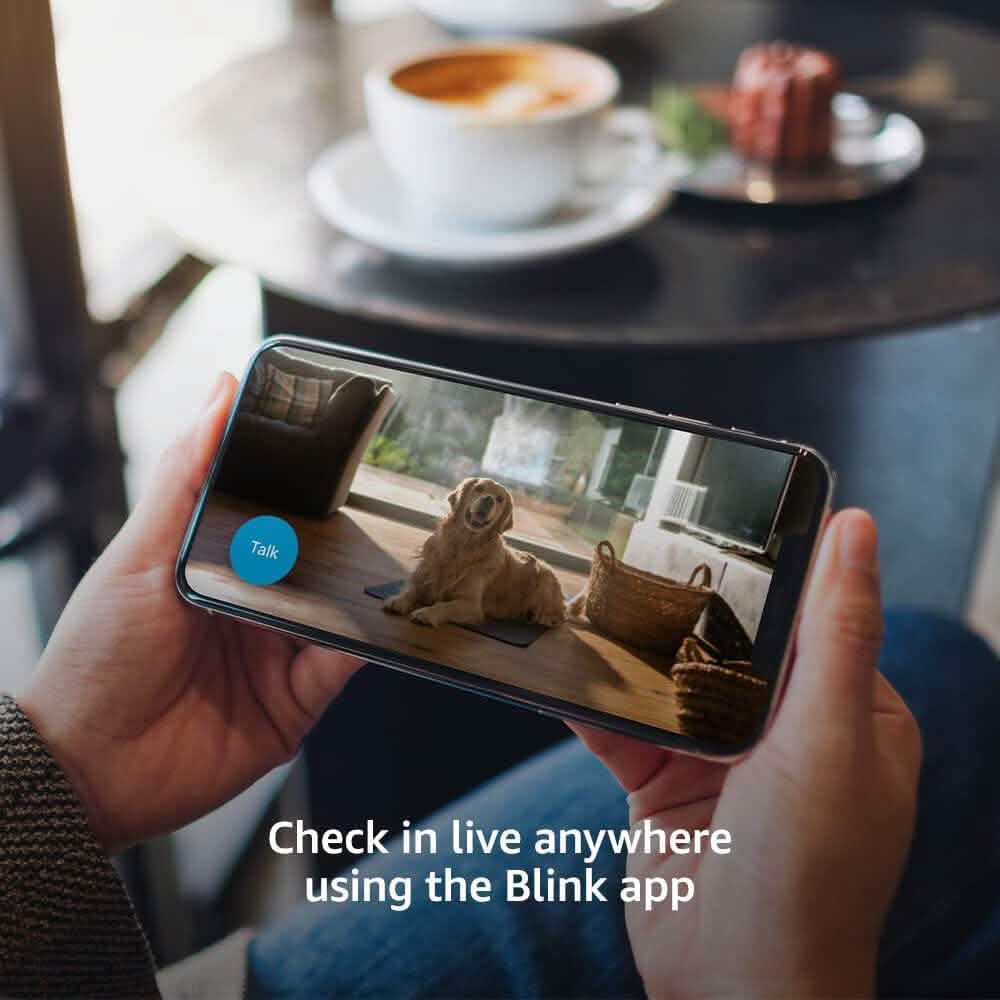 Blink Mini Compact Indoor Plug-in Smart Security Camera (Refurbished)