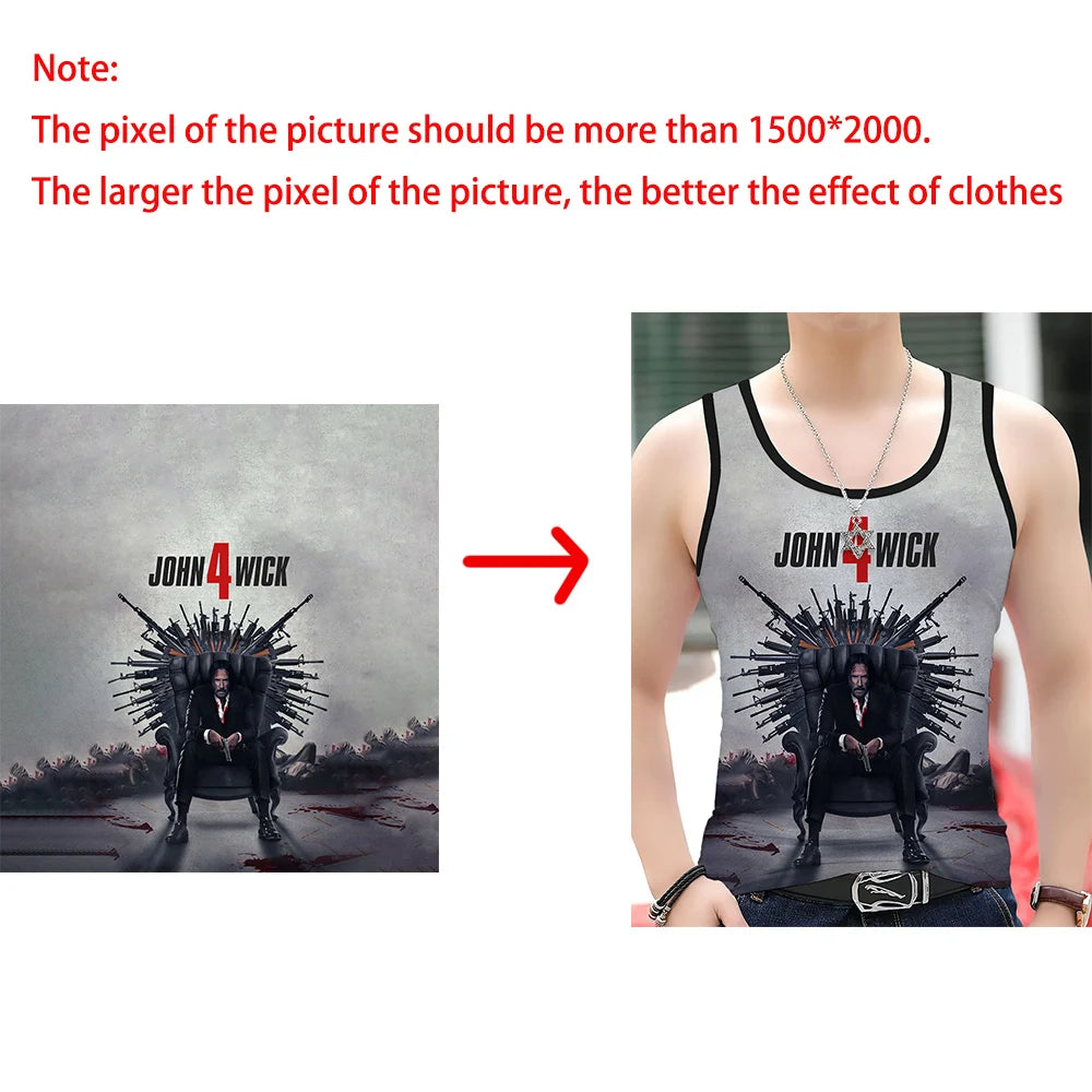 2023 Diy Custom Design Own Style Polyester 3D Printed T-shirt Cool Vest Men Women Hip Hop Tank Tops Suppliers For Drop Shipper